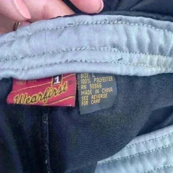 Vintage Y2K Wearfirst Track Pants Men's Size Large Blue Wide Leg Baggy Fit - Picture 9 of 11